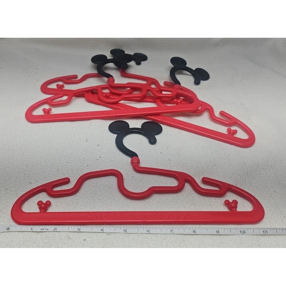 Mickey Mouse Kids Plastic Hangers, Kids Clothes Hangers 4 pieces - Picture 2 of 8